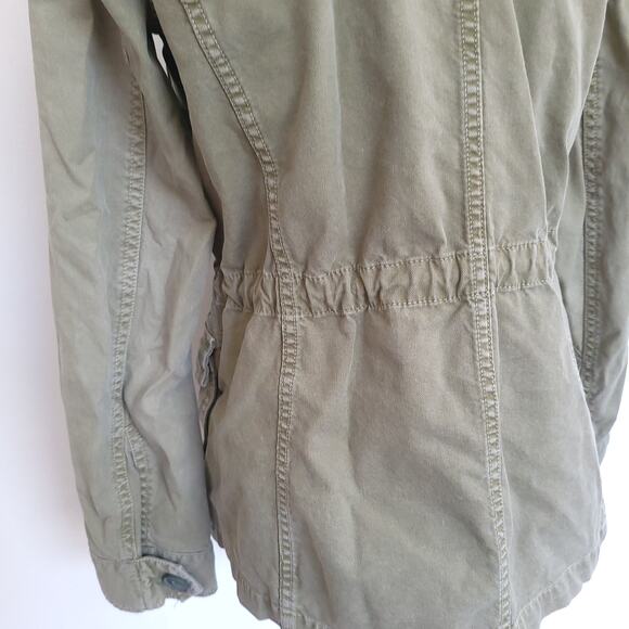 Madewell Outbound Utility Jacket Army Green Button Front Women XS - Picture 9 of 14